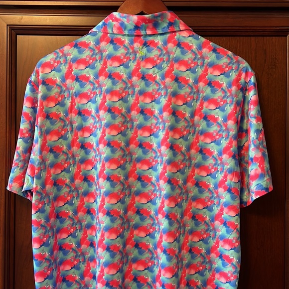 New Tailor Byrd Multicolored Performance Golf Polo, Quick Dry, Moisture Wicking! - Picture 3 of 8